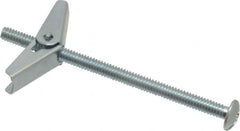 Powers Fasteners - 1/4" Screw, 1/4" Diam, 4" Long, Toggle Bolt Drywall & Hollow Wall Anchor - 5/8" Drill, Zinc Plated, Steel, Grade Zamac 7, Use in Drywall & Wallboard - Americas Industrial Supply