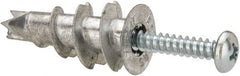 Powers Fasteners - #8 Screw, 1-5/16" Long, 3/8 to 1" Thick, Self Drilling Drywall & Hollow Wall Anchor - Zinc Plated, Use in Wallboard - Americas Industrial Supply