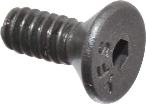 Value Collection - #4-40 UNC Hex Socket Drive, 82° Flat Screw - Alloy Steel, Black Oxide Finish, Fully Threaded, 5/16" OAL - Americas Industrial Supply