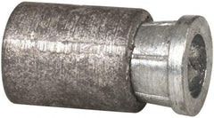 Powers Fasteners - 5/16" Diam, 5/16" Drill, 4-1/2" Min Embedment Caulk-In Concrete Anchor - Lead Alloy (Caulking Sleeve)/Zamac Alloy (Cone), Flat Head - Americas Industrial Supply