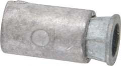 Powers Fasteners - 3/8" Diam, 3/8" Drill, 2" Min Embedment Caulk-In Concrete Anchor - Lead Alloy (Caulking Sleeve)/Zamac Alloy (Cone), Flat Head - Americas Industrial Supply