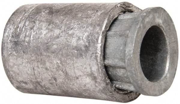 Powers Fasteners - 1/4-20, 1/2" Diam, Caulk-In Concrete Anchor - 7/8" Min Embedment, Lead Alloy (Caulking Sleeve)/Zamac Alloy (Cone), Flat Head - Americas Industrial Supply