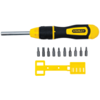 STANLEY® 11 Piece Multi-Bit Ratcheting Screwdriver Set - Americas Industrial Supply