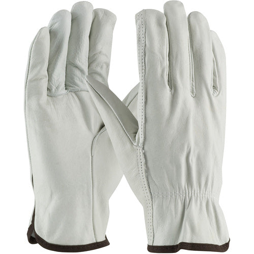 ‎68-103/M Leather Drivers Gloves - Top Grain Cowhide Leather Drivers - Regular Grade - Straight Thumb - Exact Industrial Supply