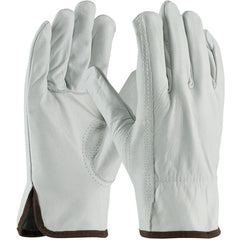 ‎68-165/S Leather Drivers Gloves - Top Grain Cowhide Leather Drivers - Superior Grade - Keystone Thumb - Exact Industrial Supply