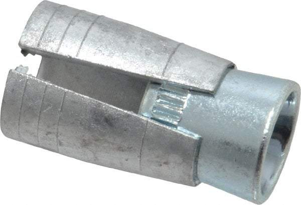 Powers Fasteners - 3/8" Diam, 5/8" Drill, 1-5/16" OAL, 3/4" Min Embedment Drop-In Concrete Anchor - Steel (Cone)/Zamac Alloy (Body), Zinc-Plated Finish - Americas Industrial Supply