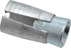Powers Fasteners - 3/8" Diam, 5/8" Drill, 1-5/16" OAL, 3/4" Min Embedment Drop-In Concrete Anchor - Steel (Cone)/Zamac Alloy (Body), Zinc-Plated Finish - Americas Industrial Supply