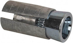 Powers Fasteners - 1/2" Diam, 3/4" Drill, 1-3/4" OAL, 1" Min Embedment Drop-In Concrete Anchor - Steel (Cone)/Zamac Alloy (Body), Zinc-Plated Finish - Americas Industrial Supply