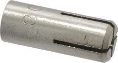 Powers Fasteners - 1/4" Diam, 3/8" Drill, 1-5/8" Min Embedment Drop-In Concrete Anchor - 303 Stainless Steel, 7/16" Thread Length - Americas Industrial Supply