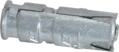 Powers Fasteners - 1/4" Diam, 1/2" Drill, 1-5/16" OAL, 3-3/8" Min Embedment Single Expansion Concrete Anchor - Zamac Alloy, Flat Head - Americas Industrial Supply