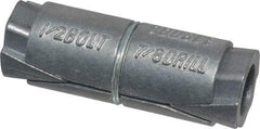 Powers Fasteners - 1/2" Diam, 7/8" Drill, 2-1/2" OAL, 2" Min Embedment Double Expansion Concrete Anchor - Zamac Alloy, Flat Head - Americas Industrial Supply