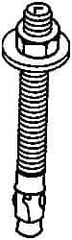 Powers Fasteners - 3/8" Diam, 3/8" Drill, 5" OAL, Wedge Expansion Concrete Anchor - 316 Stainless Steel, Hex Nut Head, Hex Drive, 3-7/8" Thread Length - Americas Industrial Supply