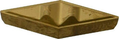 Seco - VCGR331 Grade CP200 Carbide Turning Insert - TiAlN/TiN Finish, 35° Diamond, 3/8" Inscr Circle, 3/16" Thick, 1/64" Corner Radius - Americas Industrial Supply