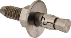 Powers Fasteners - 5/8" Diam, 5/8" Drill, 3-1/2" OAL, Wedge Expansion Concrete Anchor - 304 Stainless Steel, Hex Nut Head, Hex Drive, 2" Thread Length - Americas Industrial Supply