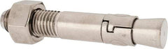 Powers Fasteners - 1" Diam, 1" Drill, 6" OAL, 1-5/8" Min Embedment Wedge Expansion Concrete Anchor - 304 Stainless Steel, Hex Nut Head, Hex Drive, 2-3/8" Thread Length - Americas Industrial Supply