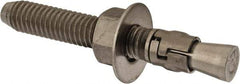 Powers Fasteners - 3/8" Diam, 3/8" Drill, 2-3/4" OAL, Wedge Expansion Concrete Anchor - 316 Stainless Steel, Hex Nut Head, Hex Drive, 1-5/8" Thread Length - Americas Industrial Supply