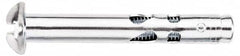 Value Collection - 1/4" Diam, 1/4" Drill, 2-3/4" OAL, 2-3/4" Min Embedment Sleeve Concrete Anchor - Steel, Zinc-Plated Finish, Round Head - Americas Industrial Supply