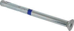 Powers Fasteners - 3/8" Diam, 3/8" Drill, 5" OAL, 1-3/4" Min Embedment Sleeve Concrete Anchor - Grade 5 Steel, Zinc-Plated Finish, Flat Head, Hex Drive - Americas Industrial Supply