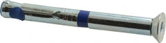 Powers Fasteners - 1/2" Diam, 1/2" Drill, 5" OAL, 1-3/4" Min Embedment Sleeve Concrete Anchor - Grade 5 Steel, Zinc-Plated Finish, Flat Head, Hex Drive - Americas Industrial Supply