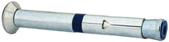 Powers Fasteners - 5/8" Diam, 5/8" Drill, 5-1/2" OAL, 1-3/4" Min Embedment Sleeve Concrete Anchor - Grade 5 Steel, Zinc-Plated Finish, Flat Head, Hex Drive - Americas Industrial Supply
