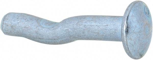 Powers Fasteners - 3/16" Diam, 3/16" Drill, 1" OAL, 2-1/2" Min Embedment Split-Drive Concrete Anchor - Grade 8.2 Steel, Zinc-Plated Finish, Mushroom Head - Americas Industrial Supply