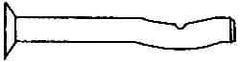 Powers Fasteners - 1/4" Diam, 1/4" Drill, 3-1/2" OAL, Split-Drive Concrete Anchor - Grade 8.2 Steel, Zinc-Plated Finish, Flat Head - Americas Industrial Supply