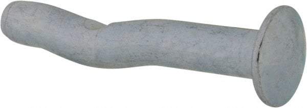 Powers Fasteners - 1/4" Diam, 1/4" Drill, 1-1/2" OAL, 1" Min Embedment Split-Drive Concrete Anchor - Grade 8.2 Steel, Zinc-Plated Finish, Mushroom Head - Americas Industrial Supply