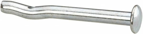 Powers Fasteners - 1/4" Diam, 1/4" Drill, 2-1/2" OAL, 1-1/4" Min Embedment Split-Drive Concrete Anchor - Grade 8.2 Steel, Zinc-Plated Finish, Mushroom Head - Americas Industrial Supply