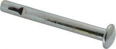 Powers Fasteners - 3/8" Diam, 3/8" Drill, 3-1/2" OAL, Split-Drive Concrete Anchor - Grade 8.2 Steel, Zinc-Plated Finish, Mushroom Head - Americas Industrial Supply