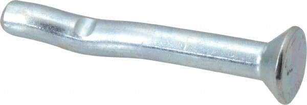 Powers Fasteners - 1/4" Diam, 1/4" Drill, 2" OAL, Split-Drive Concrete Anchor - Grade 8.2 Steel, Zinc-Plated Finish, Flat Head - Americas Industrial Supply