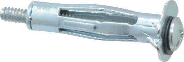 Powers Fasteners - 1/8" Screw, 5/16" Diam, 1-3/4" Long, 3/8 to 1/2" Thick, Sleeve Drywall & Hollow Wall Anchor - 5/16" Drill, Zinc Plated, Steel, Grade 5, Use in Concrete, & Masonry, Drywall, Plywood & Wallboard - Americas Industrial Supply