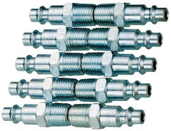 Value Collection - 10 Piece 1/4" Body 1/4 NPT 215 psi Steel ARO Pneumatic Coupling Plug Set - Americas Industrial Supply