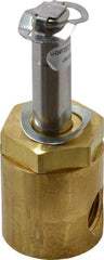 Parker - 1/4" Port, Two Way, Direct Acting, Brass Solenoid Valve - Normally Closed, 140 Max PSI, NBR Seal - Americas Industrial Supply
