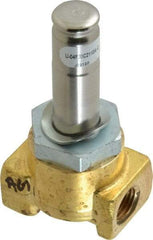 Parker - 1/4" Port, Two Way, Direct Acting, Brass Solenoid Valve - Normally Closed, 150 Max PSI, NBR Seal - Americas Industrial Supply