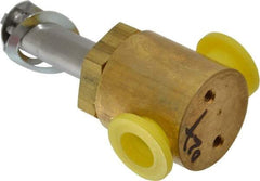 Parker - 1/4" Port, Two Way, Direct Acting, Brass Solenoid Valve - Normally Closed, 65 Max PSI, NBR Seal - Americas Industrial Supply