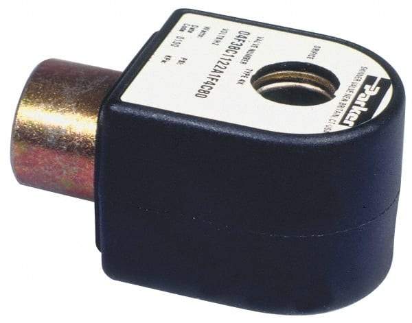 Parker - 24 Volt, 18 Coil Lead Length, Class H, Solenoid Coil - 11.5 Watt, NEMA 4X Enclosure, Use with Parker Skinner Gold Ring Series Valves - Americas Industrial Supply