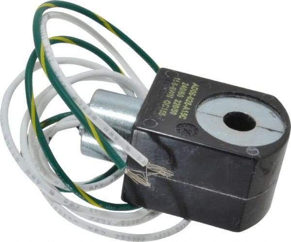 Parker - 240 Volt, 18 Coil Lead Length, Class F, Solenoid Coil - 6.0 Watt, NEMA 4X Enclosure, Use with Parker Skinner Gold Ring Series Valves - Americas Industrial Supply