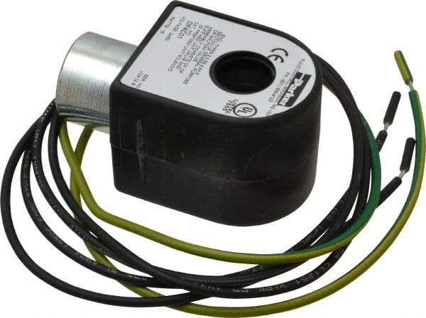 Parker - 24 Volt, 18 Coil Lead Length, Class F, Solenoid Coil - 16.0 Watt, NEMA 4X Enclosure, Use with Parker Skinner Gold Ring Series Valves - Americas Industrial Supply