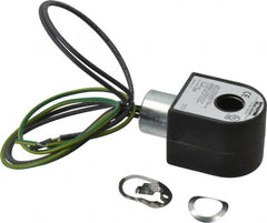 Parker - 240 Volt, 18 Coil Lead Length, Class H, Solenoid Coil - 11.0 Watt, NEMA 4X Enclosure, Use with Parker Skinner Gold Ring Series Valves - Americas Industrial Supply