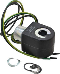 Parker - 12 Volt, 18 Coil Lead Length, Class F, Solenoid Coil - 11.5 Watt, NEMA 4X Enclosure, Use with Parker Skinner Gold Ring Series Valves - Americas Industrial Supply