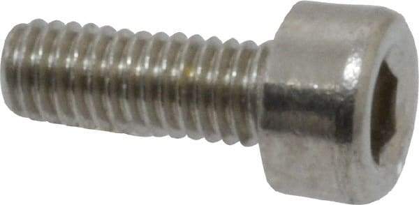 Value Collection - M3x0.50 Metric Coarse Hex Socket Drive, Socket Cap Screw - Grade 18-8 & Austenitic A2 Stainless Steel, Fully Threaded, 8mm Length Under Head - Americas Industrial Supply