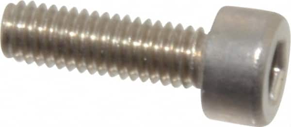 Value Collection - M3x0.50 Metric Coarse Hex Socket Drive, Socket Cap Screw - Grade 18-8 & Austenitic A2 Stainless Steel, Fully Threaded, 10mm Length Under Head - Americas Industrial Supply