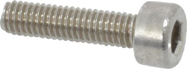 Value Collection - M3x0.50 Metric Coarse Hex Socket Drive, Socket Cap Screw - Grade 18-8 & Austenitic A2 Stainless Steel, Fully Threaded, 12mm Length Under Head - Americas Industrial Supply