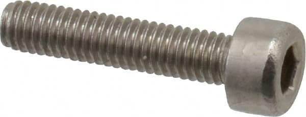 Value Collection - M3x0.50 Metric Coarse Hex Socket Drive, Socket Cap Screw - Grade 18-8 & Austenitic A2 Stainless Steel, Fully Threaded, 14mm Length Under Head - Americas Industrial Supply