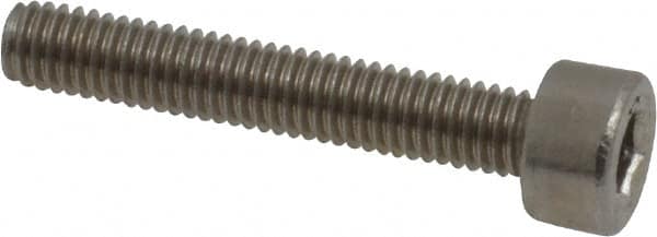 Value Collection - M3x0.50 Metric Coarse Hex Socket Drive, Socket Cap Screw - Grade 18-8 & Austenitic A2 Stainless Steel, Fully Threaded, 18mm Length Under Head - Americas Industrial Supply