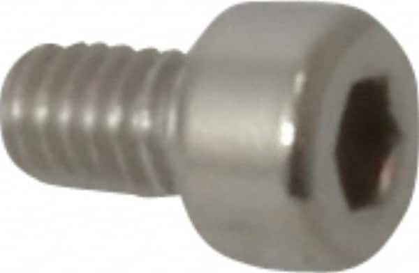 Value Collection - M4x0.70 Metric Coarse Hex Socket Drive, Socket Cap Screw - Grade 18-8 & Austenitic A2 Stainless Steel, Fully Threaded, 6mm Length Under Head - Americas Industrial Supply
