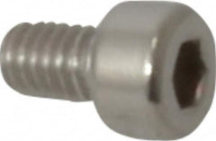 Value Collection - M4x0.70 Metric Coarse Hex Socket Drive, Socket Cap Screw - Grade 18-8 & Austenitic A2 Stainless Steel, Fully Threaded, 6mm Length Under Head - Americas Industrial Supply