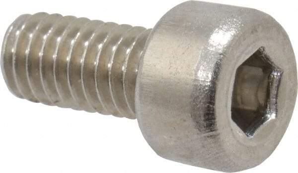 Value Collection - M4x0.70 Metric Coarse Hex Socket Drive, Socket Cap Screw - Grade 18-8 & Austenitic A2 Stainless Steel, Fully Threaded, 8mm Length Under Head - Americas Industrial Supply