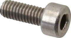 Value Collection - M4x0.70 Metric Coarse Hex Socket Drive, Socket Cap Screw - Grade 18-8 & Austenitic A2 Stainless Steel, Fully Threaded, 10mm Length Under Head - Americas Industrial Supply