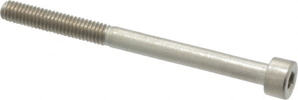 Value Collection - M4x0.70 Metric Coarse Hex Socket Drive, Socket Cap Screw - Grade 18-8 & Austenitic A2 Stainless Steel, Partially Threaded, 50mm Length Under Head - Americas Industrial Supply